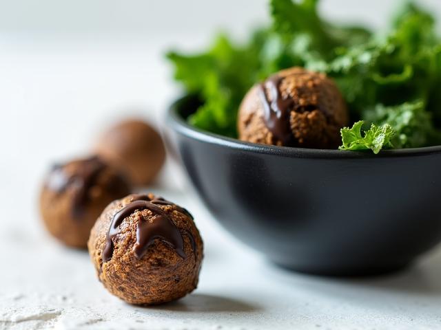 Artisanal energy bites and organic kale chips