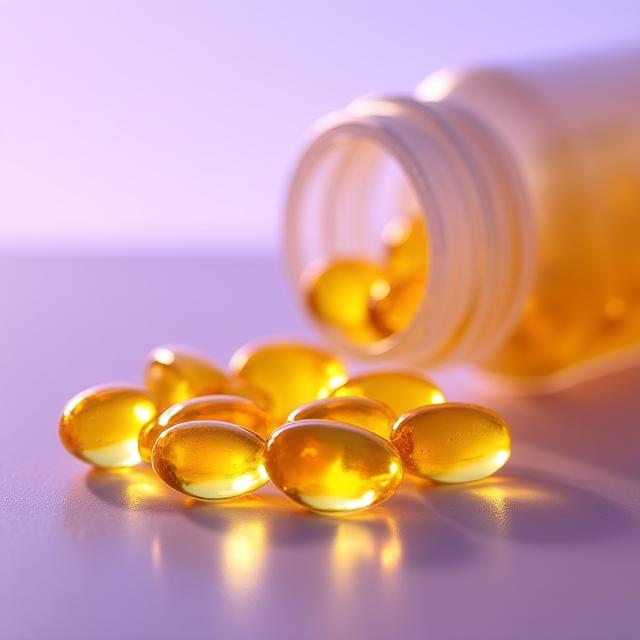 Product bottle of vegan omega-3 DHA/EPA