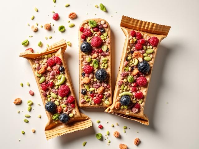 Superfood energy bars with compostable wrappers